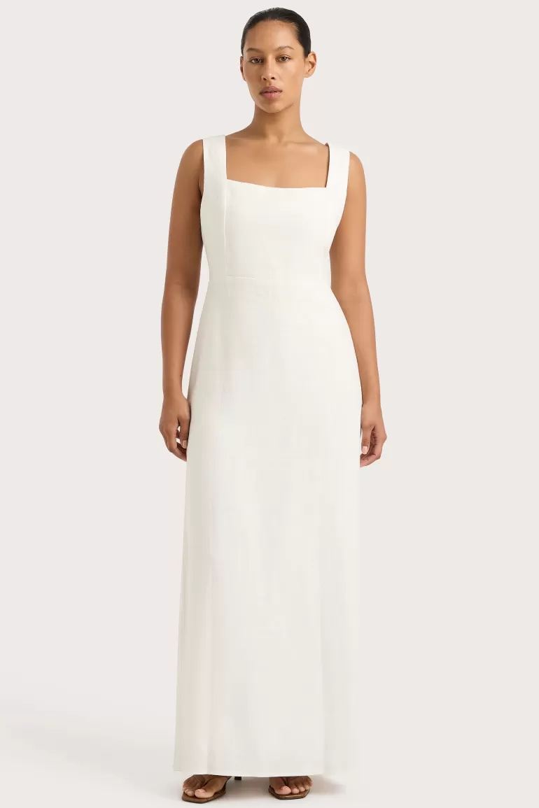 Cheap Faithfull the Brand Lais Midi Dress White