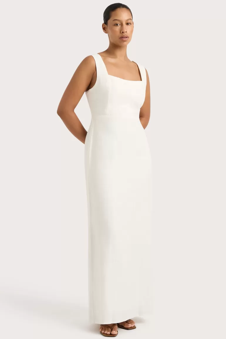 Cheap Faithfull the Brand Lais Midi Dress White