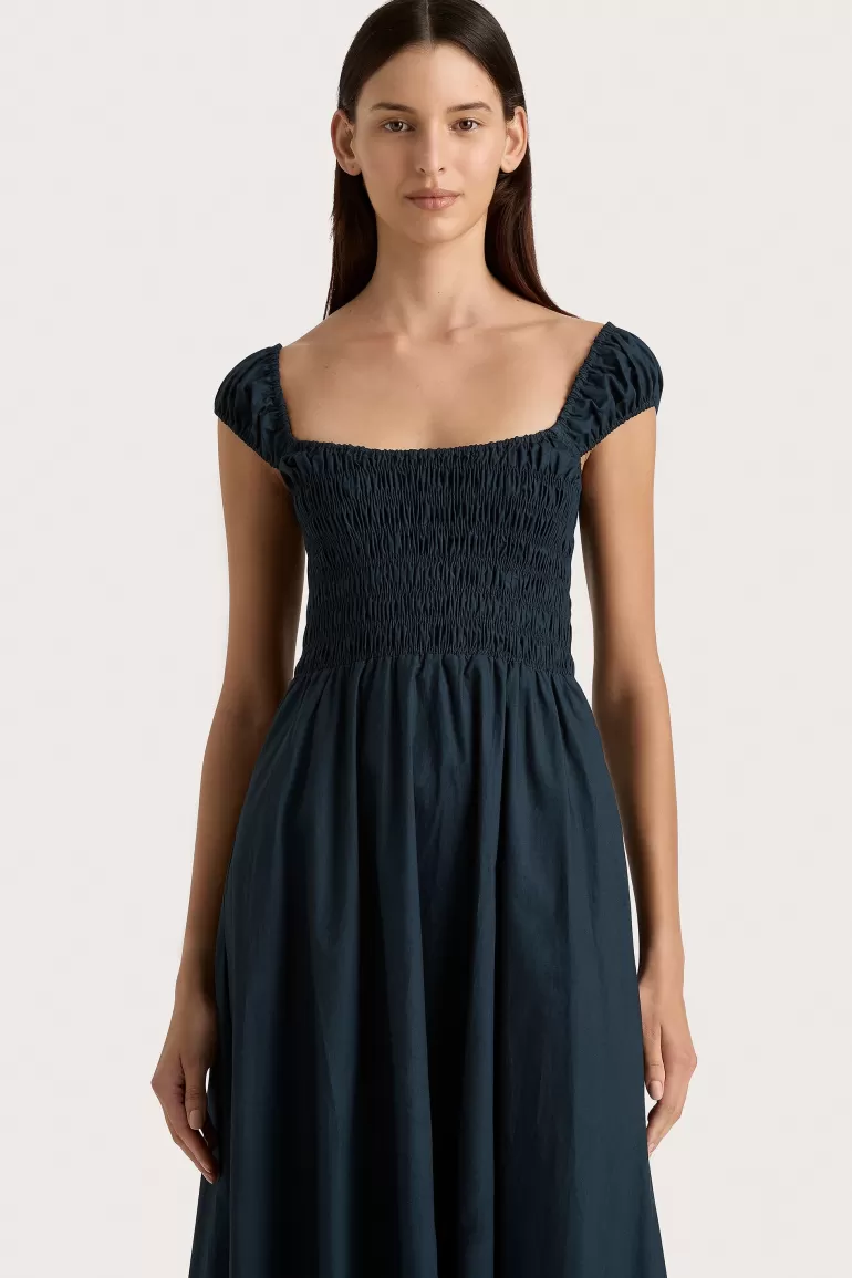 Hot Faithfull the Brand Lene Midi Dress Navy