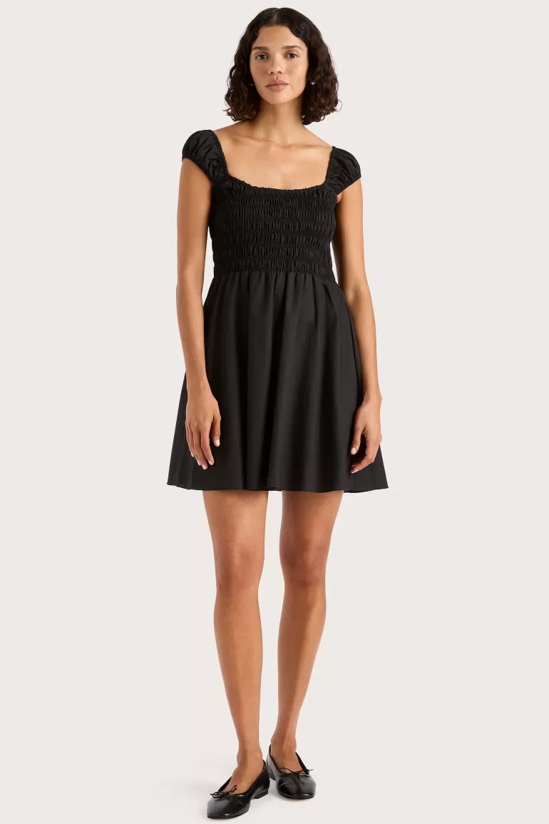 Store Faithfull the Brand Lene Mini Dress Black