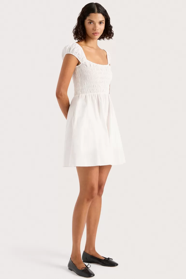 Discount Faithfull the Brand Lene Mini Dress White