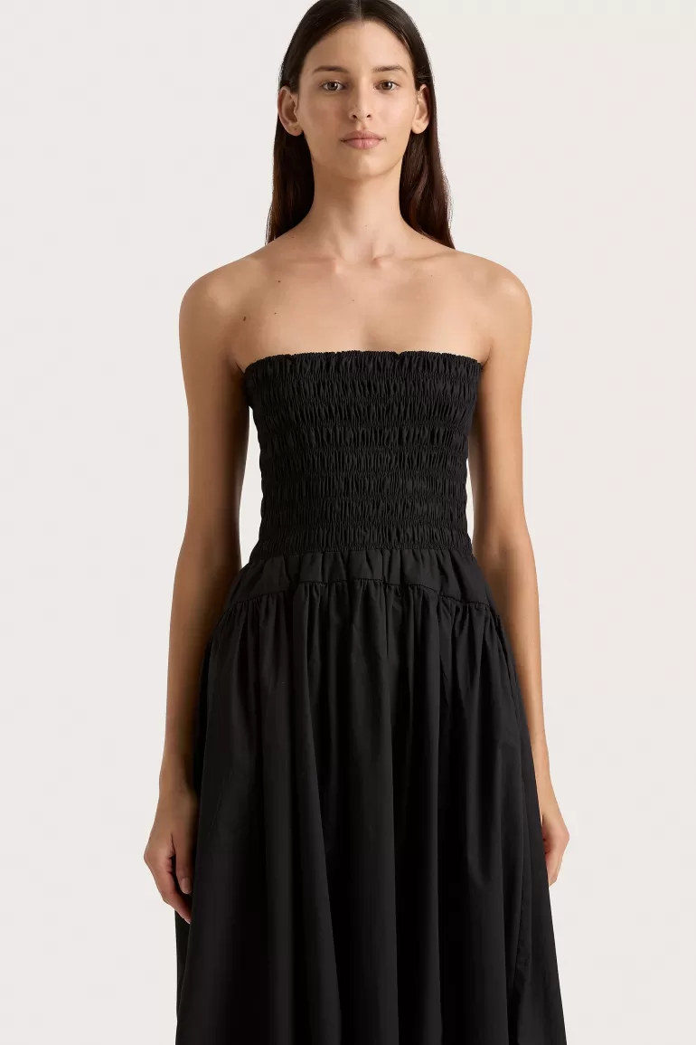 Outlet Faithfull the Brand Lida Midi Dress Black