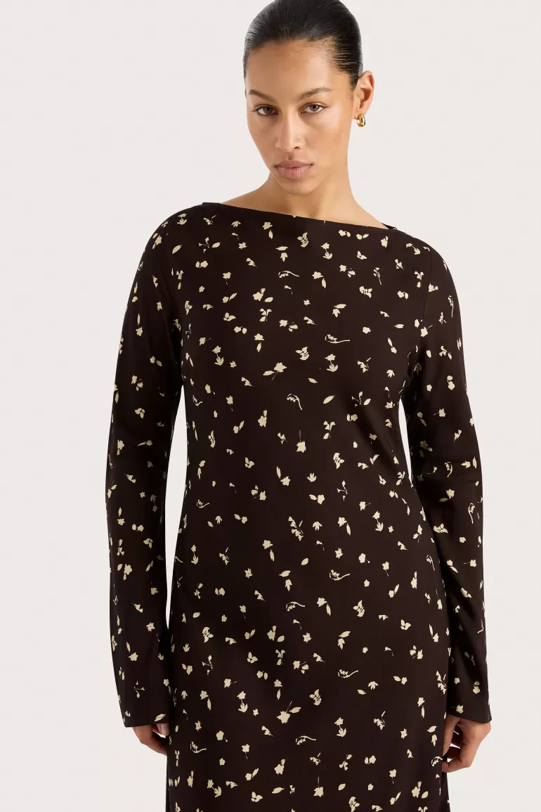 Store Faithfull the Brand Lilou Maxi Dress Clover Brown