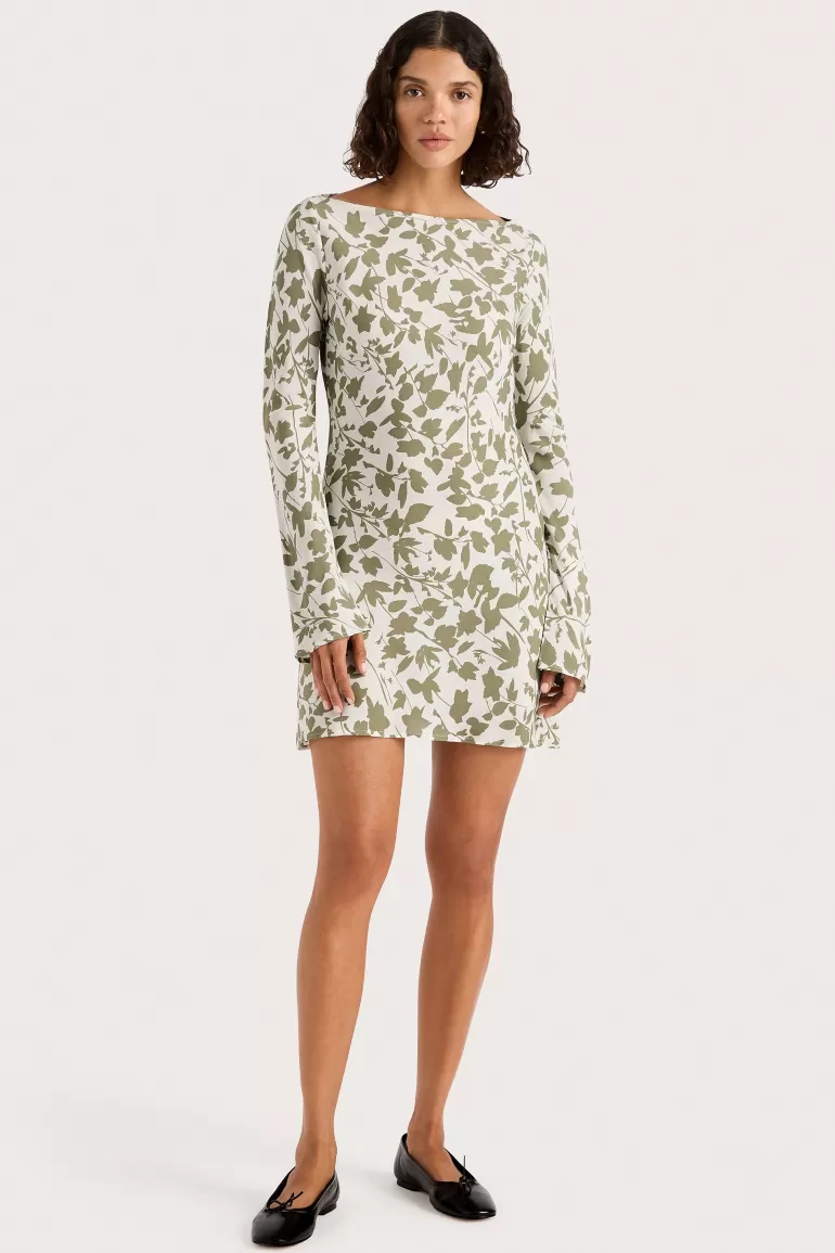Best Sale Faithfull the Brand Lilou Mini Dress Poplar Sage
