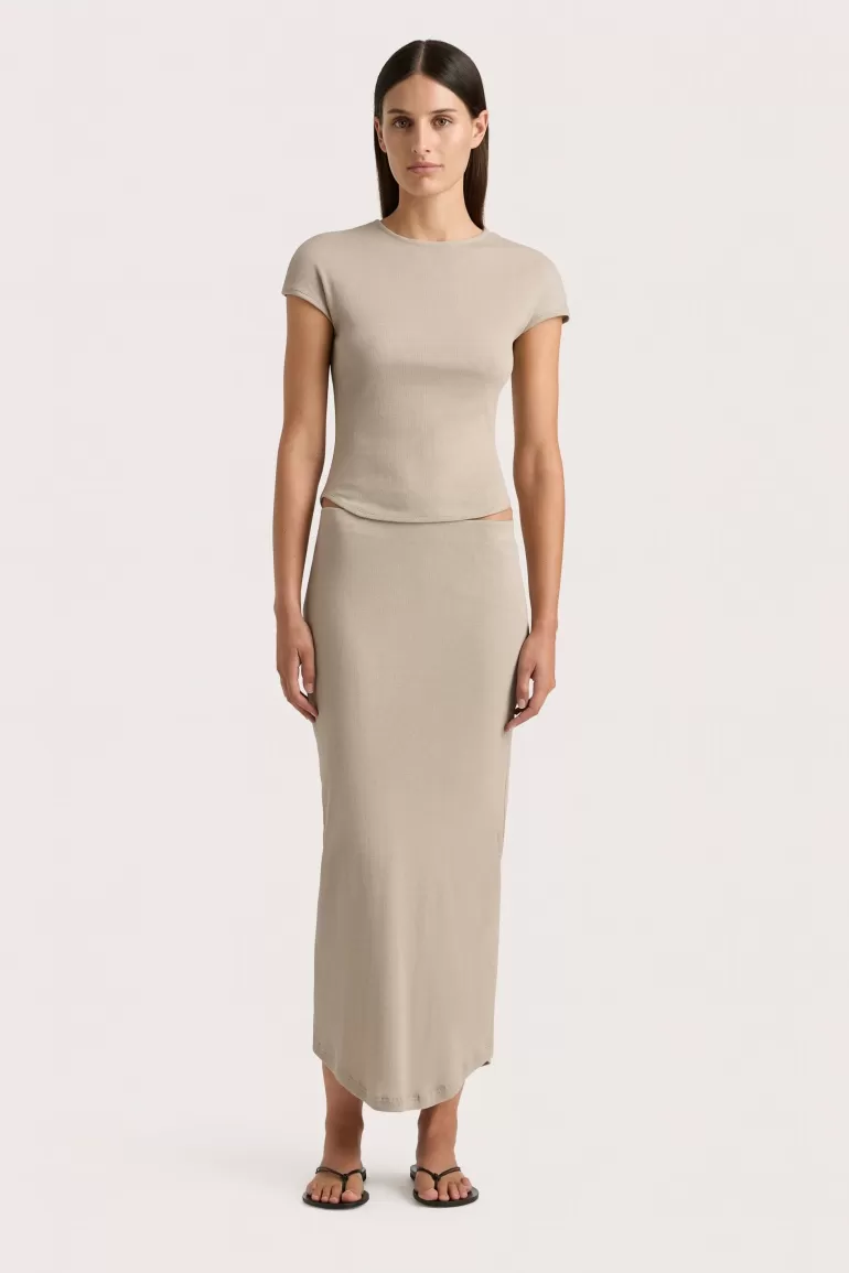 Fashion Faithfull the Brand Loire Skirt Taupe