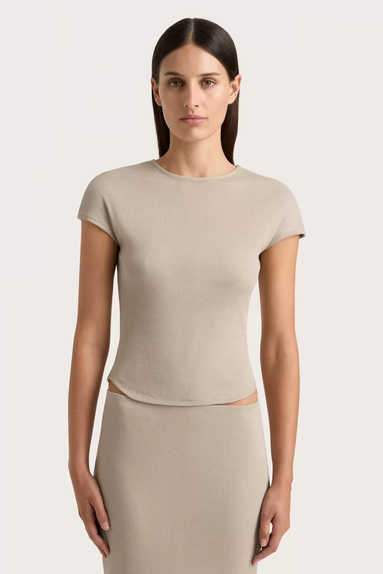 New Faithfull the Brand Loire T-Shirt Taupe
