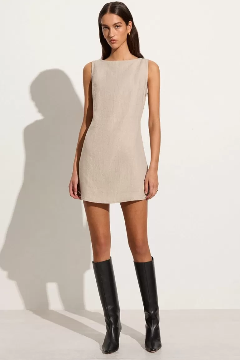 New Faithfull the Brand Lui Mini Dress Natural