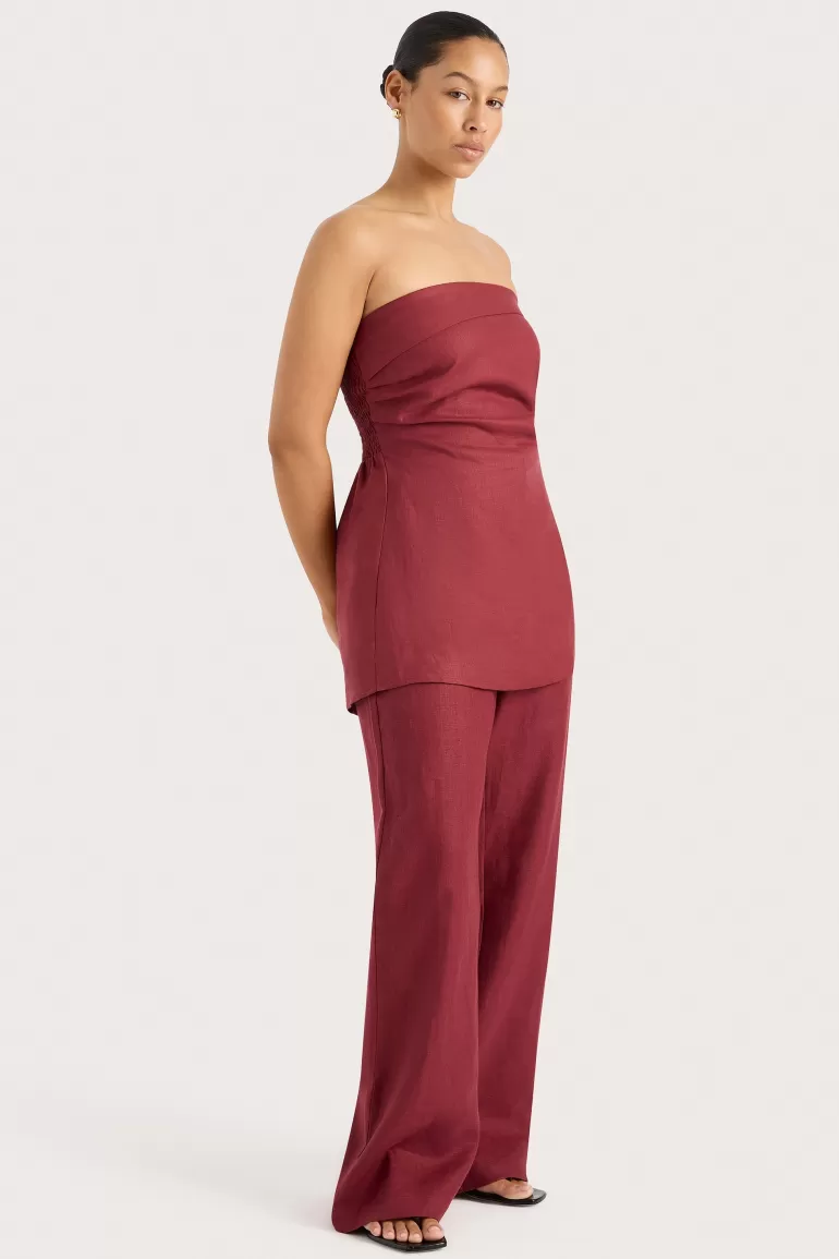 Cheap Faithfull the Brand Lulea Pant Wine