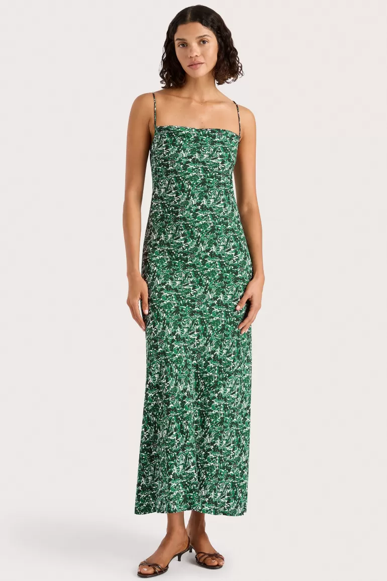 Cheap Faithfull the Brand Lusia Maxi Dress Oak