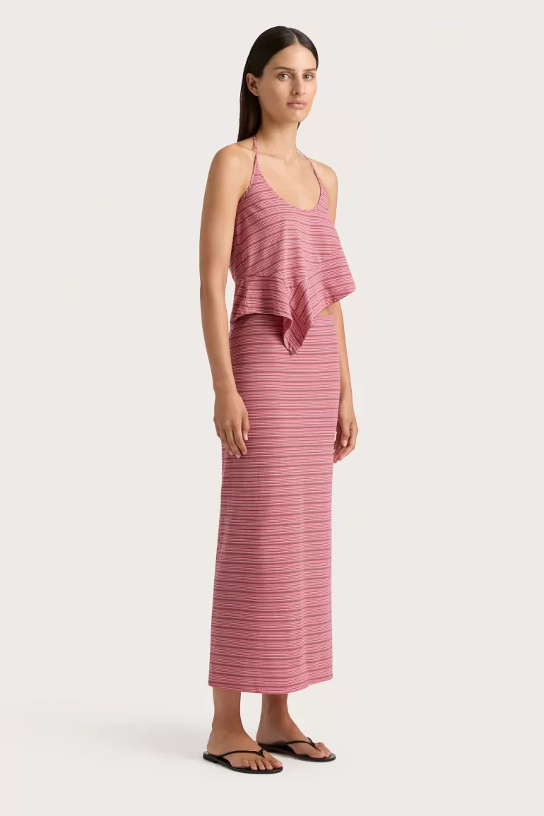 Discount Faithfull the Brand Maceio Top Vermillion Stripe