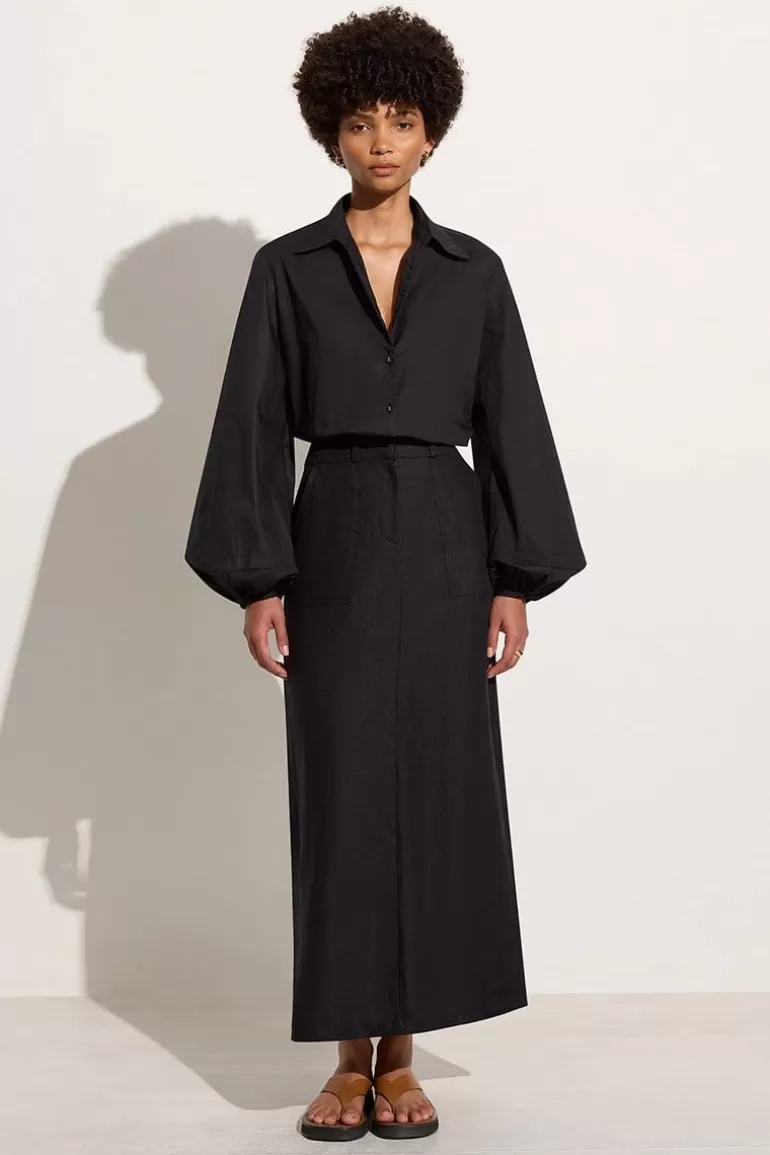 Shop Faithfull the Brand Managua Shirt Black - Final Sale