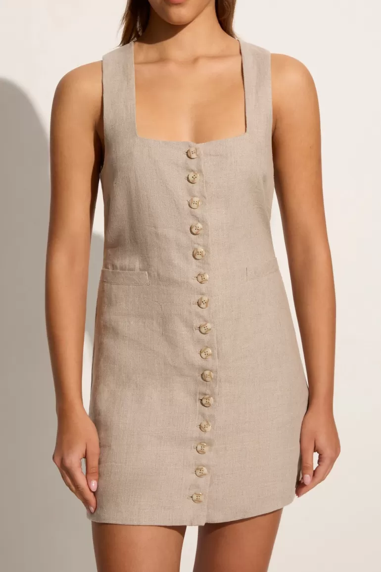 Cheap Faithfull the Brand Marinia Mini Dress Natural