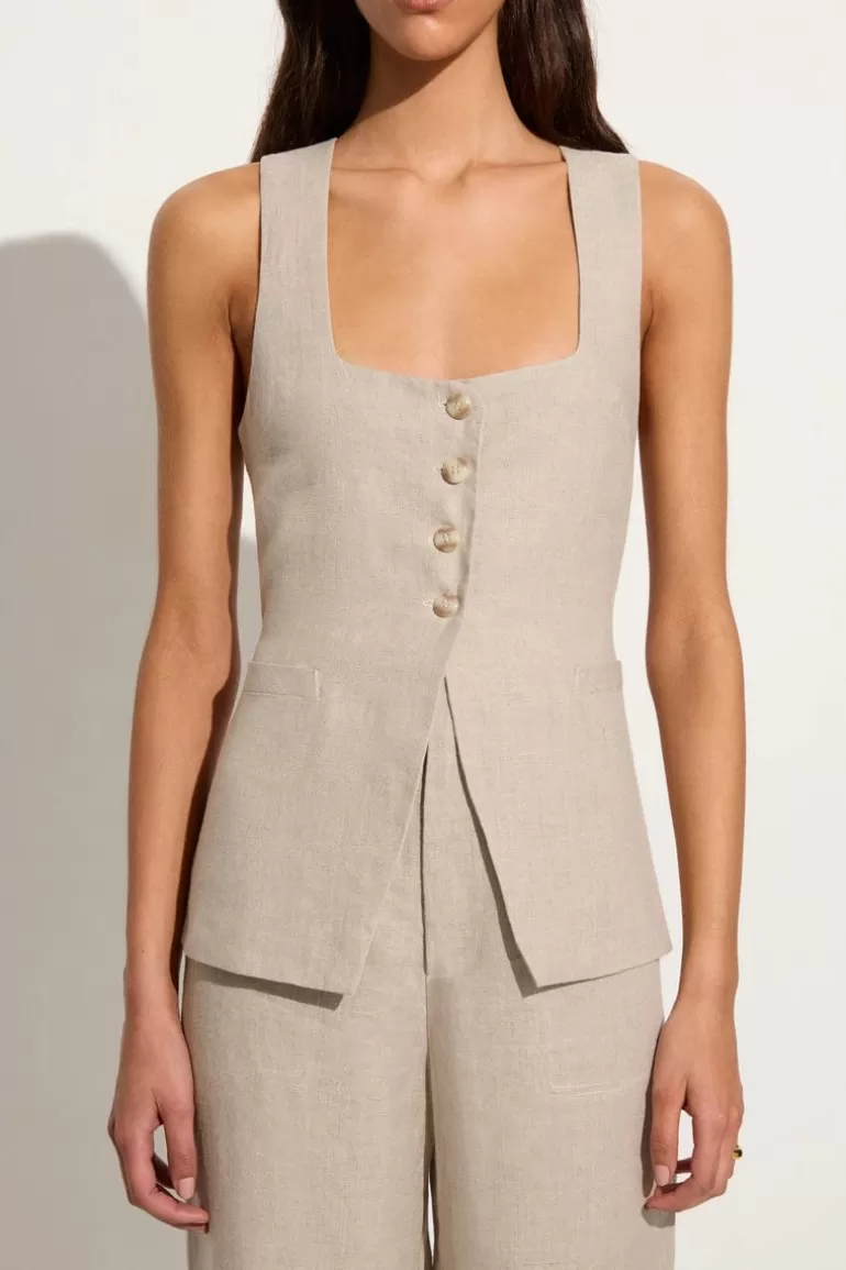 Cheap Faithfull the Brand Maya Vest Natural