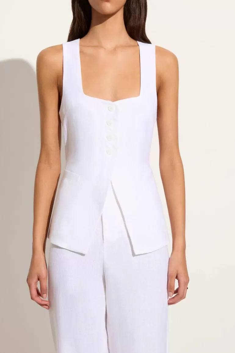 Discount Faithfull the Brand Maya Vest White