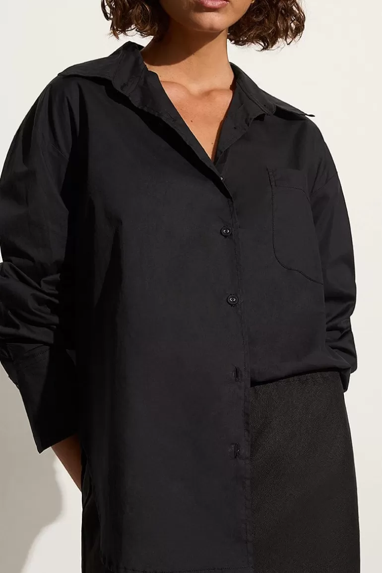 Best Sale Faithfull the Brand Mirabella Shirt Black - Final Sale