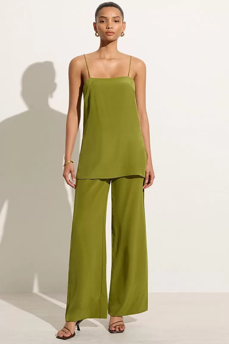 New Faithfull the Brand Monforte Pant Palm Green - Final Sale