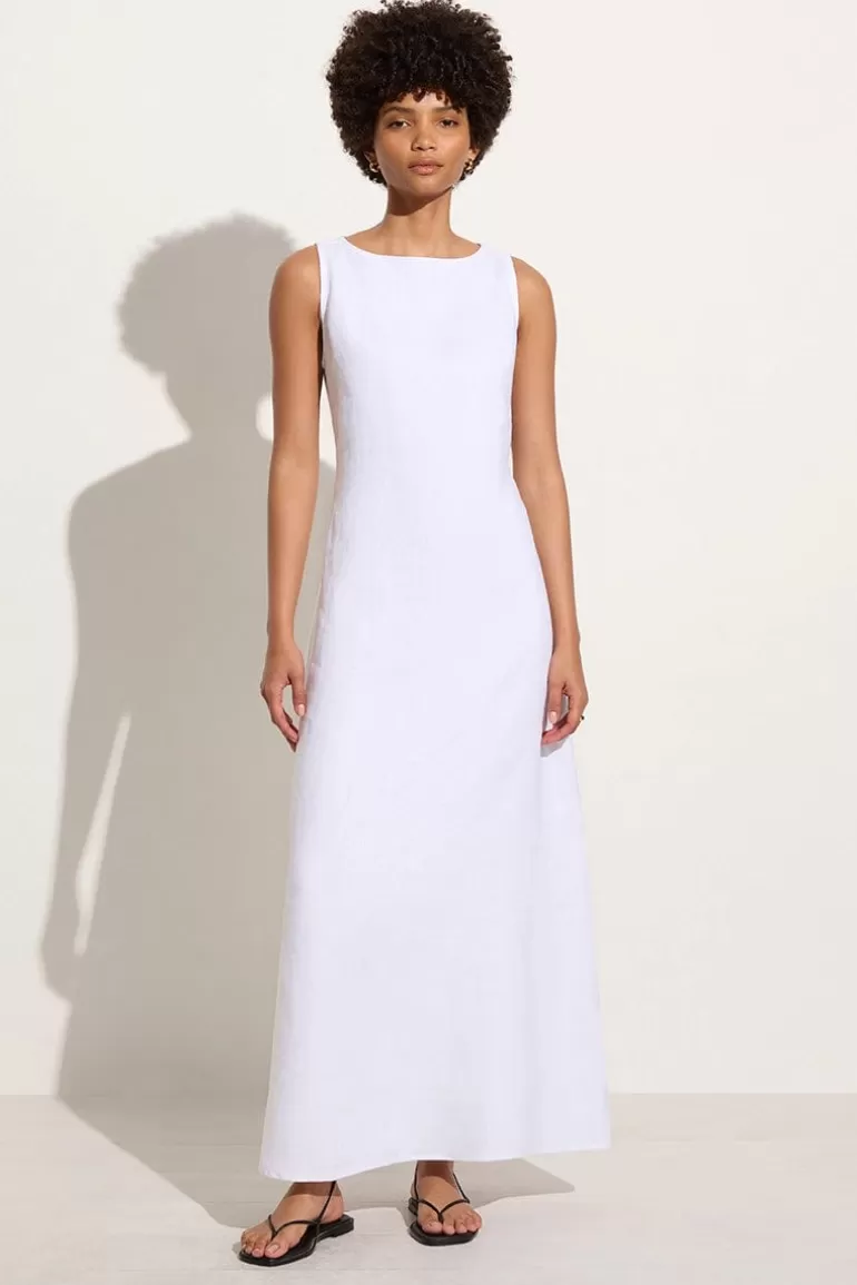 Fashion Faithfull the Brand Nahna Maxi Dress White - Final Sale