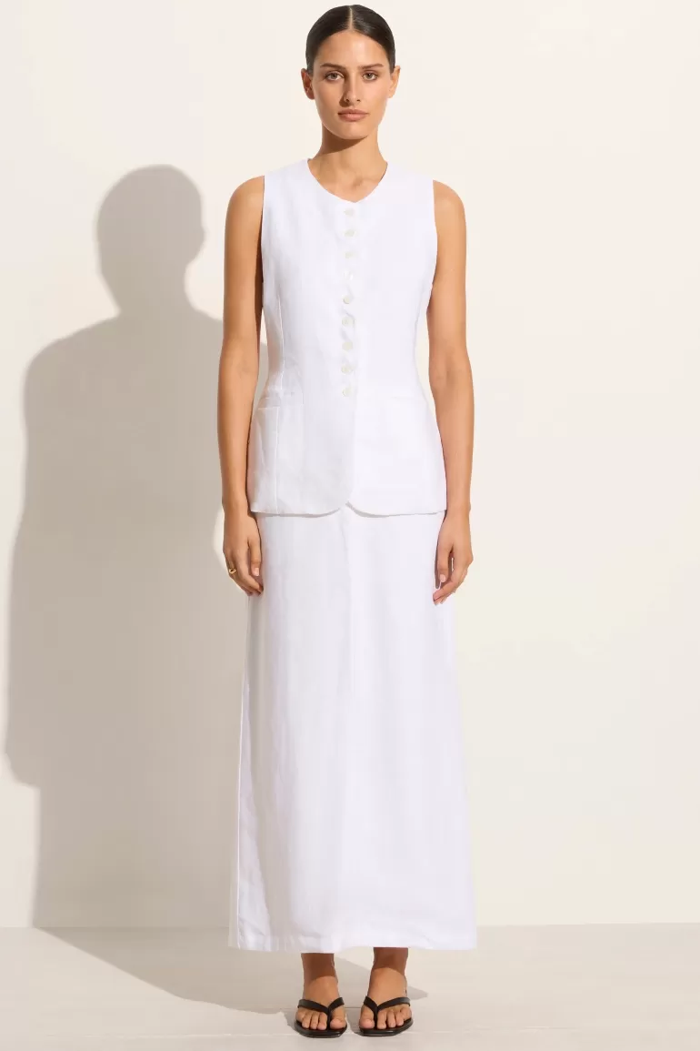 Clearance Faithfull the Brand Nelli Skirt White