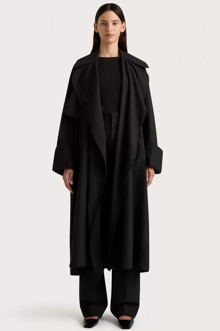 Online Faithfull the Brand Odin Coat Black