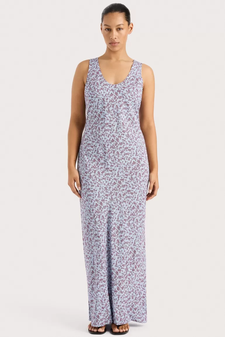 Online Faithfull the Brand Olivia Maxi Dress Amaryllis Floral Blue