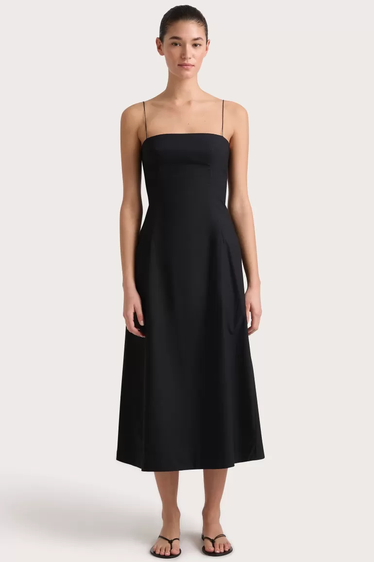 Clearance Faithfull the Brand Ostano Midi Dress Black