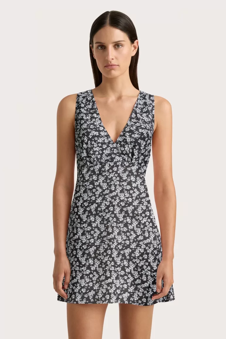 Cheap Faithfull the Brand Penne Mini Dress Leilani Charred Navy