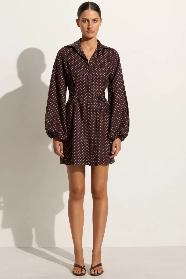 Best Sale Faithfull the Brand Rae Mini Dress Ludovica Polka Dot - Final Sale
