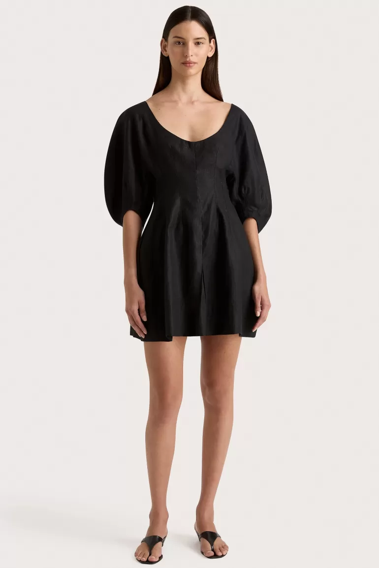 Shop Faithfull the Brand Raynara Mini Dress Black