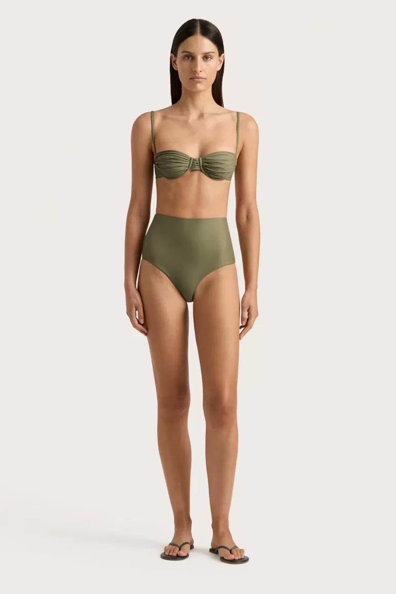 Cheap Faithfull the Brand Reyes Bikini Bottom Khaki