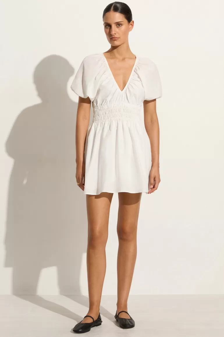 Best Sale Faithfull the Brand Salone Mini Dress White
