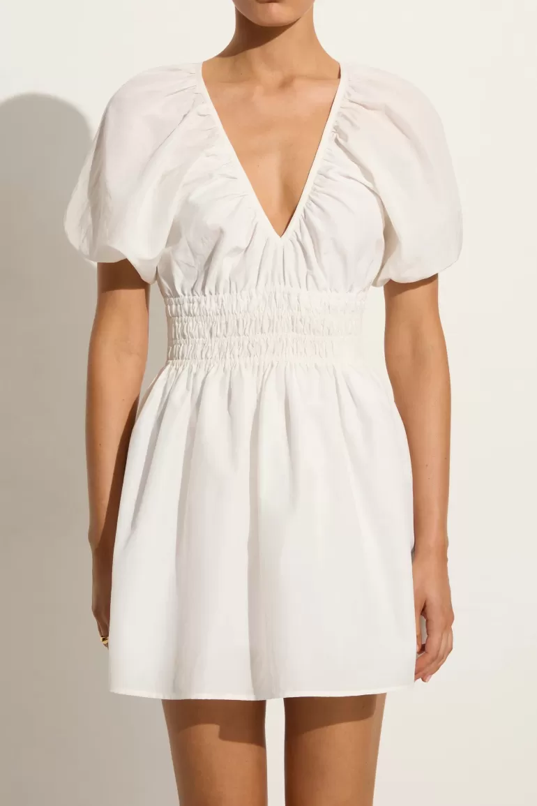 Best Sale Faithfull the Brand Salone Mini Dress White