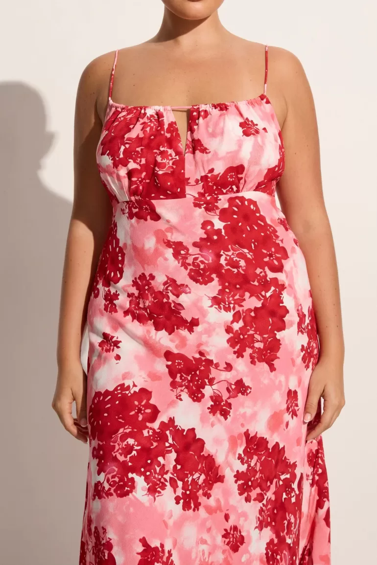 Fashion Faithfull the Brand San Paolo Midi Dress Rosella Floral - Final Sale