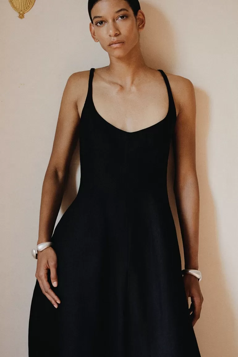 Outlet Faithfull the Brand Sanne Midi Dress Black