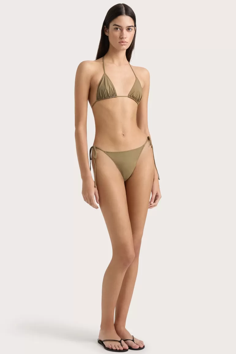 Cheap Faithfull the Brand Sete Bikini Top Khaki