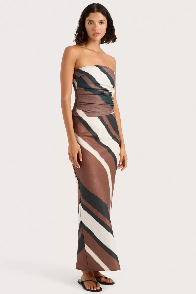 Hot Faithfull the Brand Setubal Top Futura Stripe Chocolate