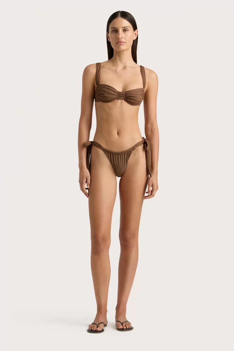 Best Sale Faithfull the Brand Sol Bikini Top Cocoa