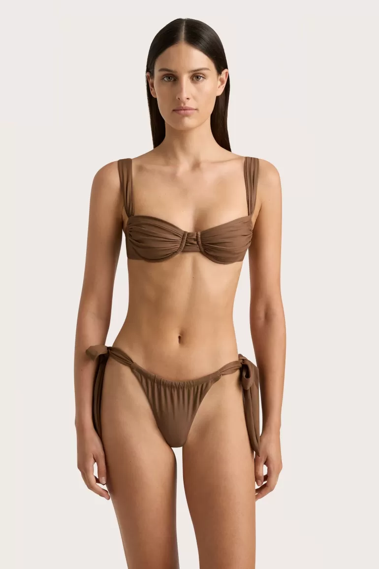 Best Sale Faithfull the Brand Sol Bikini Top Cocoa