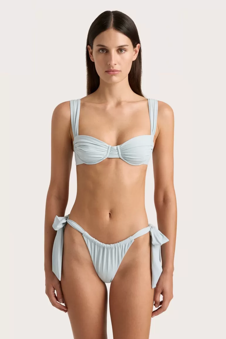 Clearance Faithfull the Brand Sol Bikini Top Sky Blue