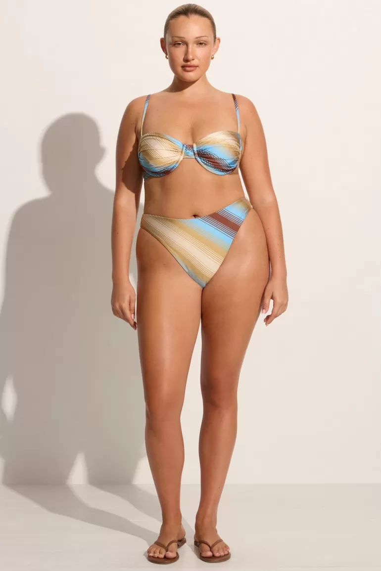 Cheap Faithfull the Brand Stefania Bikini Top Cervia Stripe