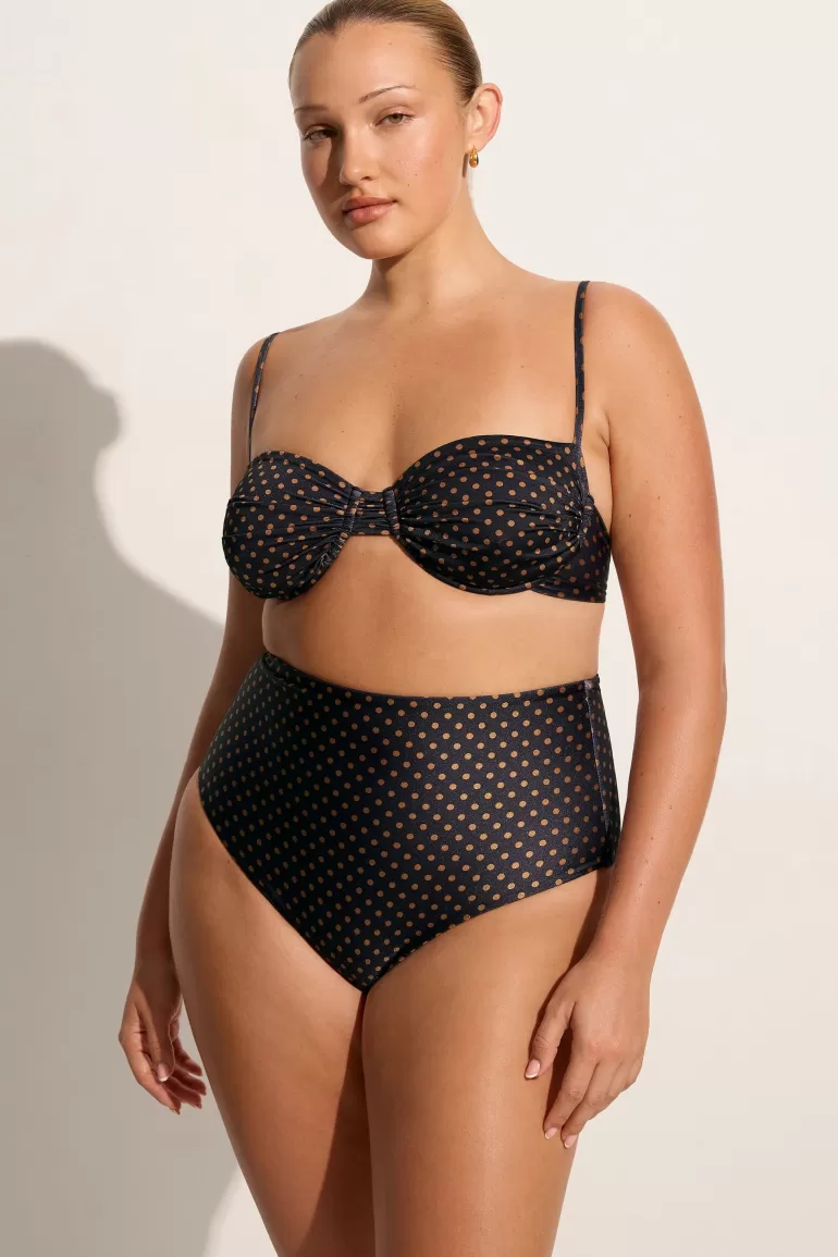 Sale Faithfull the Brand Stefania Bikini Top Ludovica Polka Dot - Final Sale