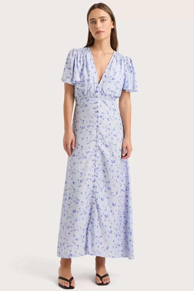 Outlet Faithfull the Brand Tae Midi Dress Blossom Blue