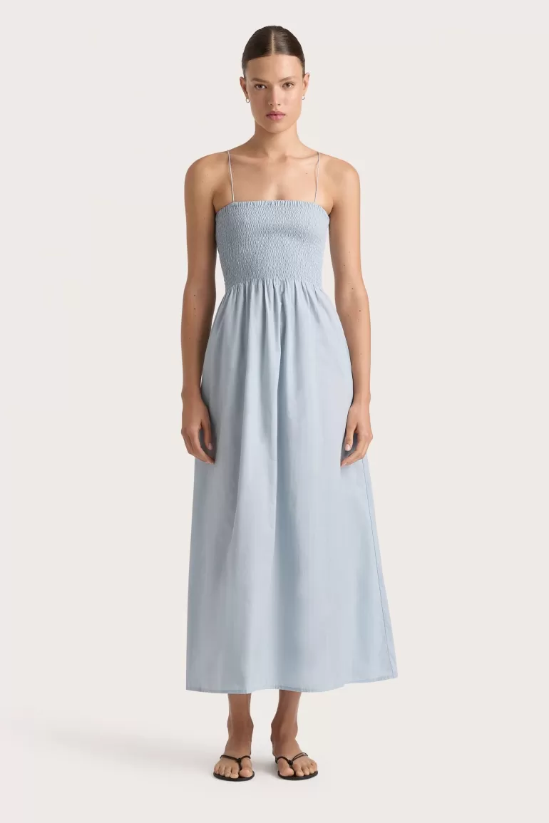 Sale Faithfull the Brand Tergu Maxi Dress Sky Blue
