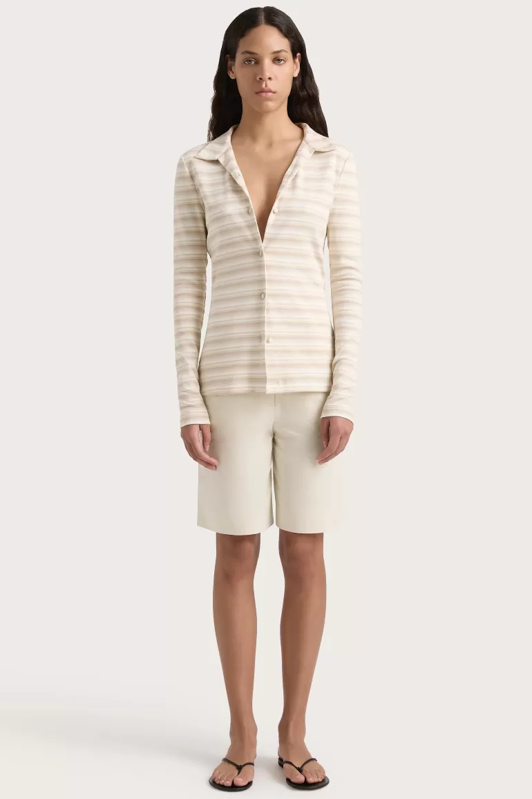 Flash Sale Faithfull the Brand Tiesse Shirt Cream Stripe