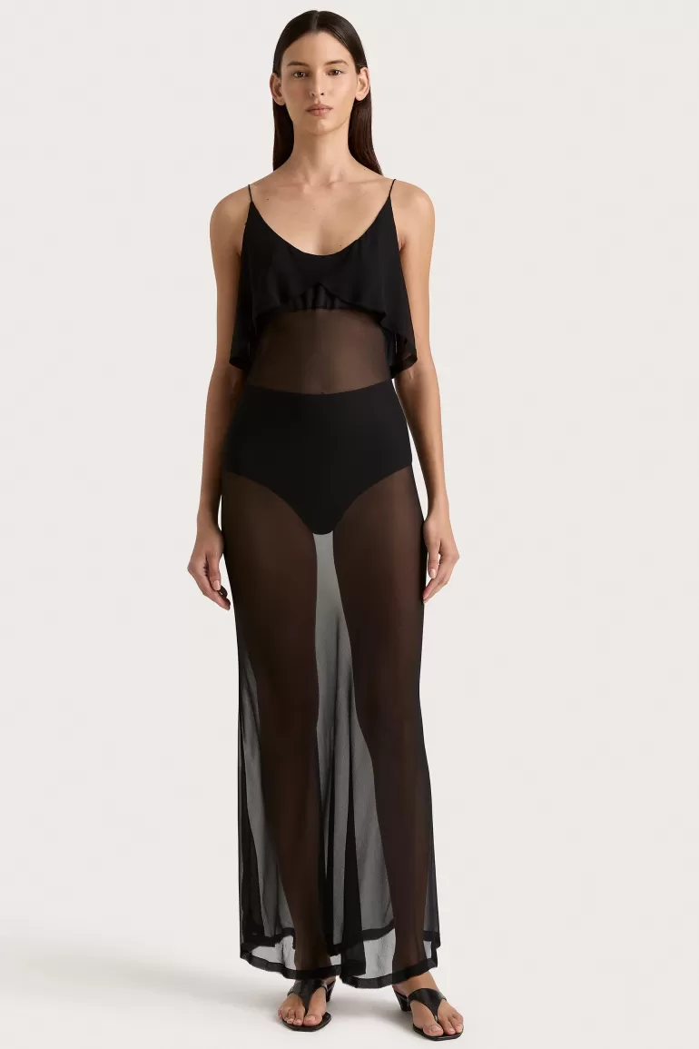 Clearance Faithfull the Brand Vestlia Maxi Dress Black