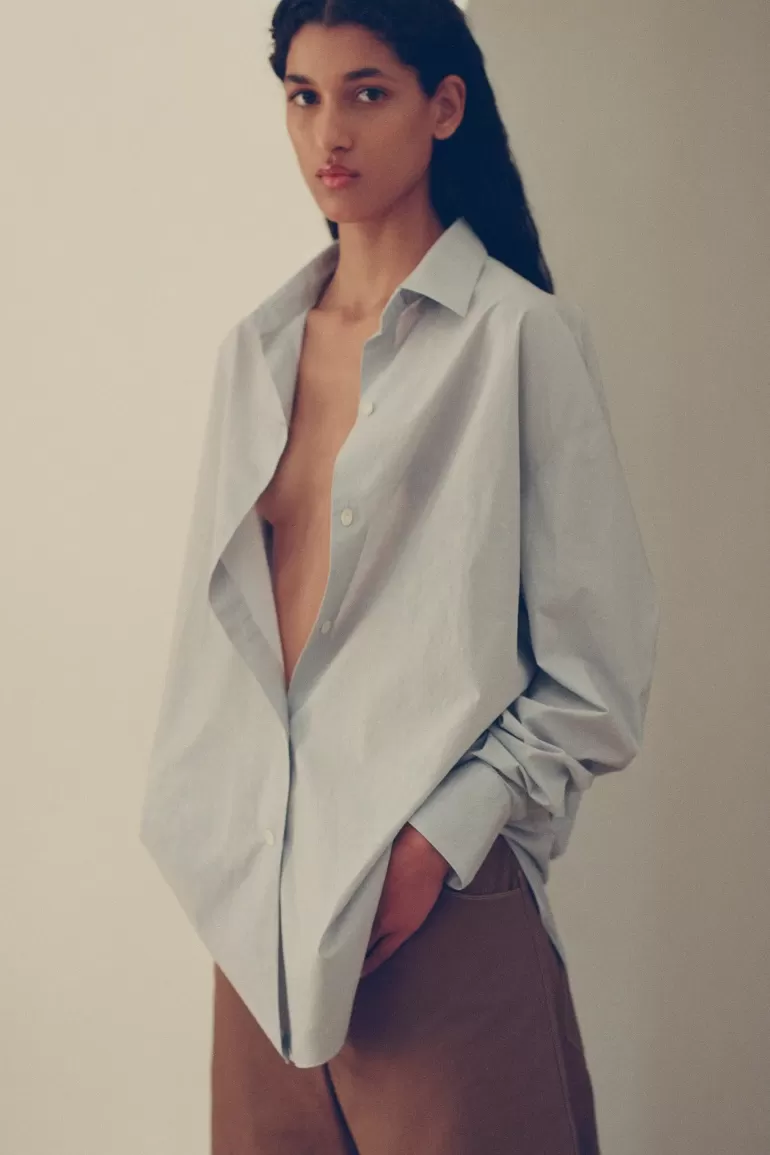 Cheap Faithfull the Brand Vieste Shirt Sky Blue