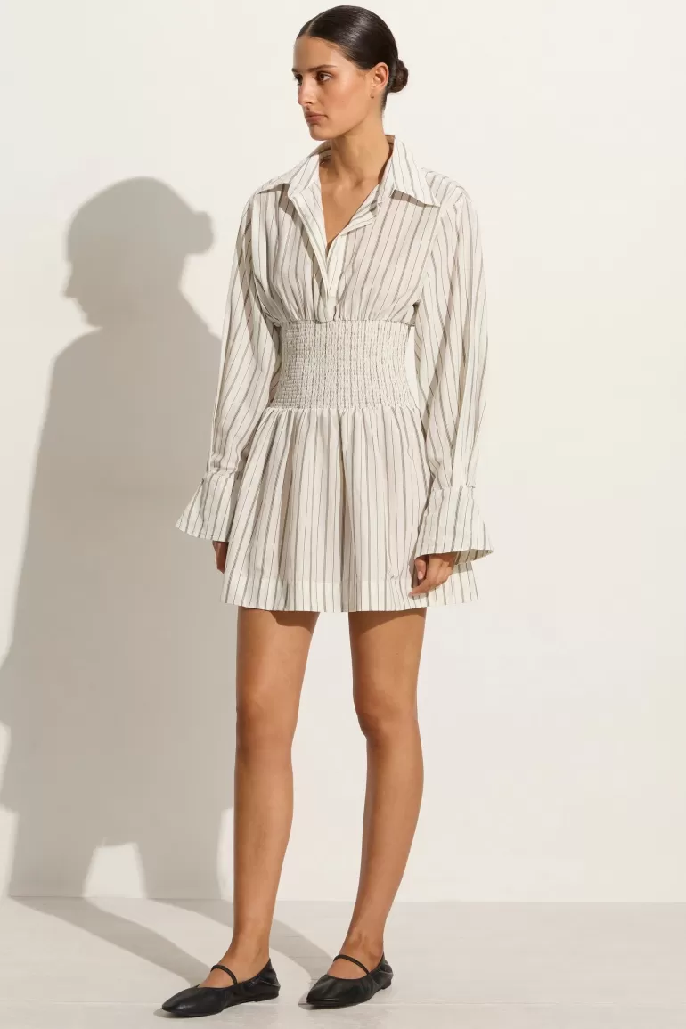 Outlet Faithfull the Brand Vitinia Mini Dress Trieste Stripe - Final Sale