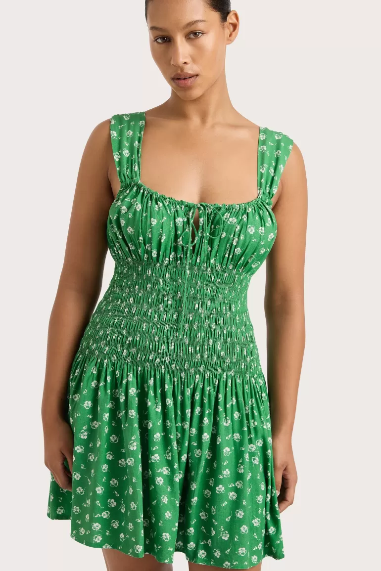 Hot Faithfull the Brand Yerres Mini Dress Green