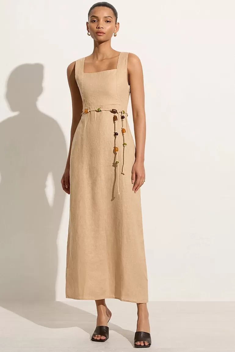 Store Faithfull the Brand Zana Midi Dress Sand - Final Sale